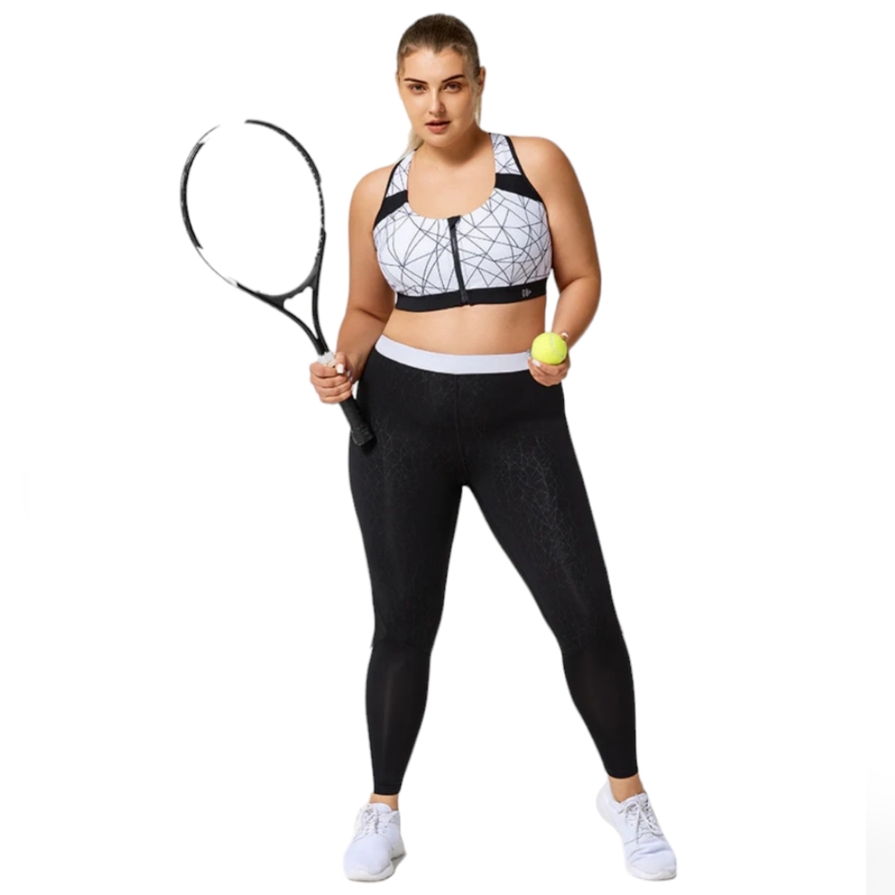Yvette Black Power Adjustable Running Bra Size 34D